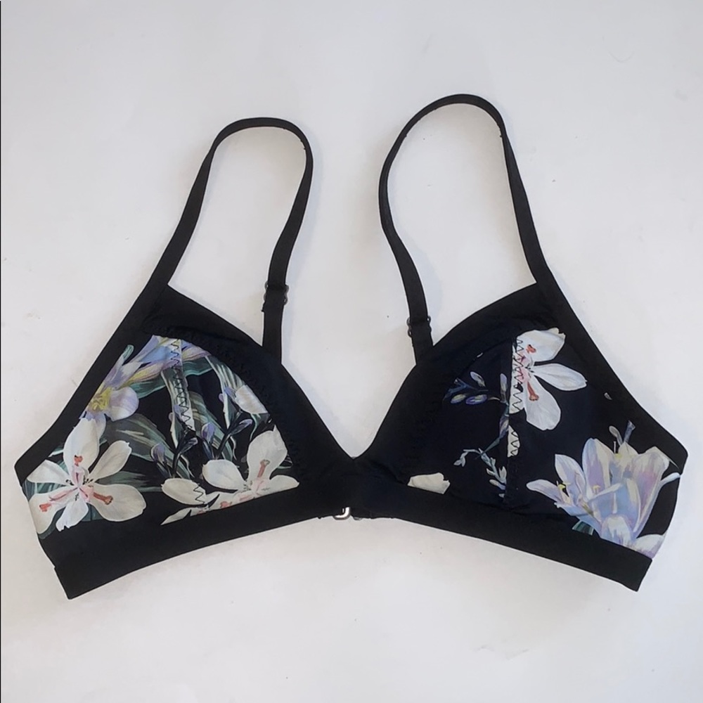 Athleta Floral Swim Top